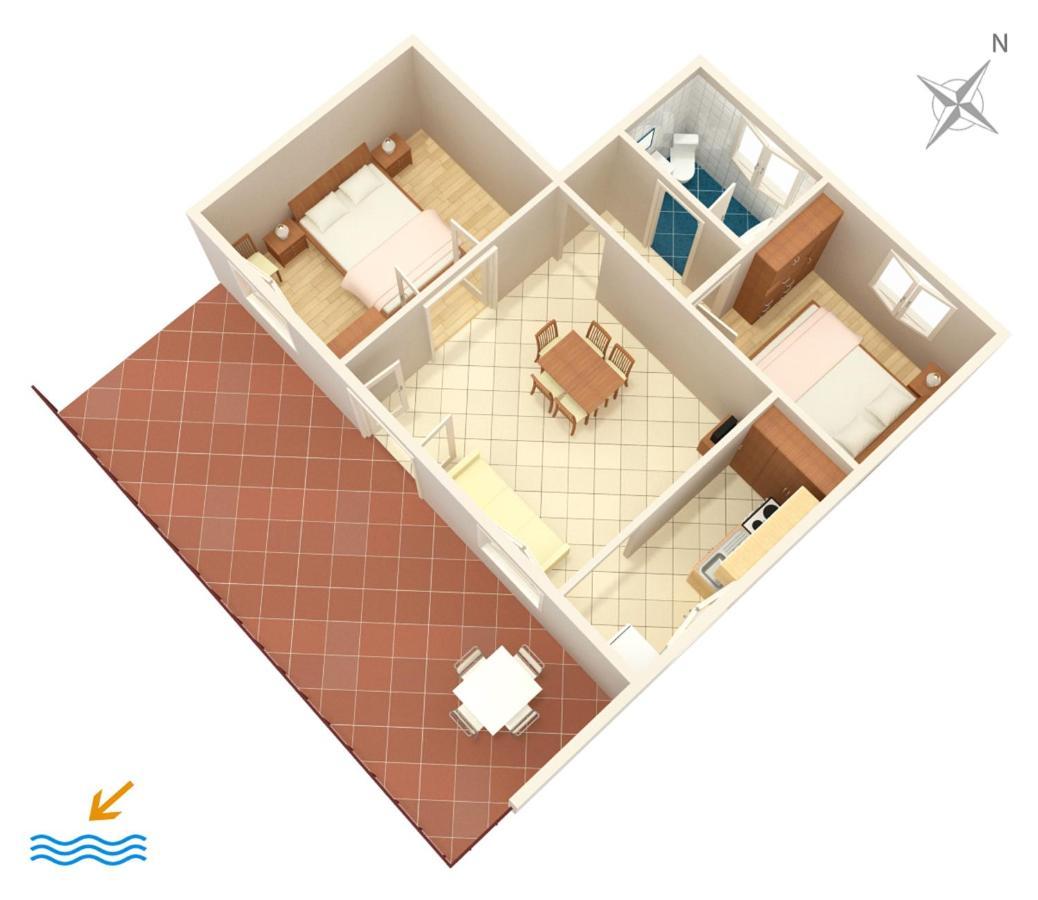 Apartments By The Sea Seget Vranjica, Trogir - 1038 外观 照片